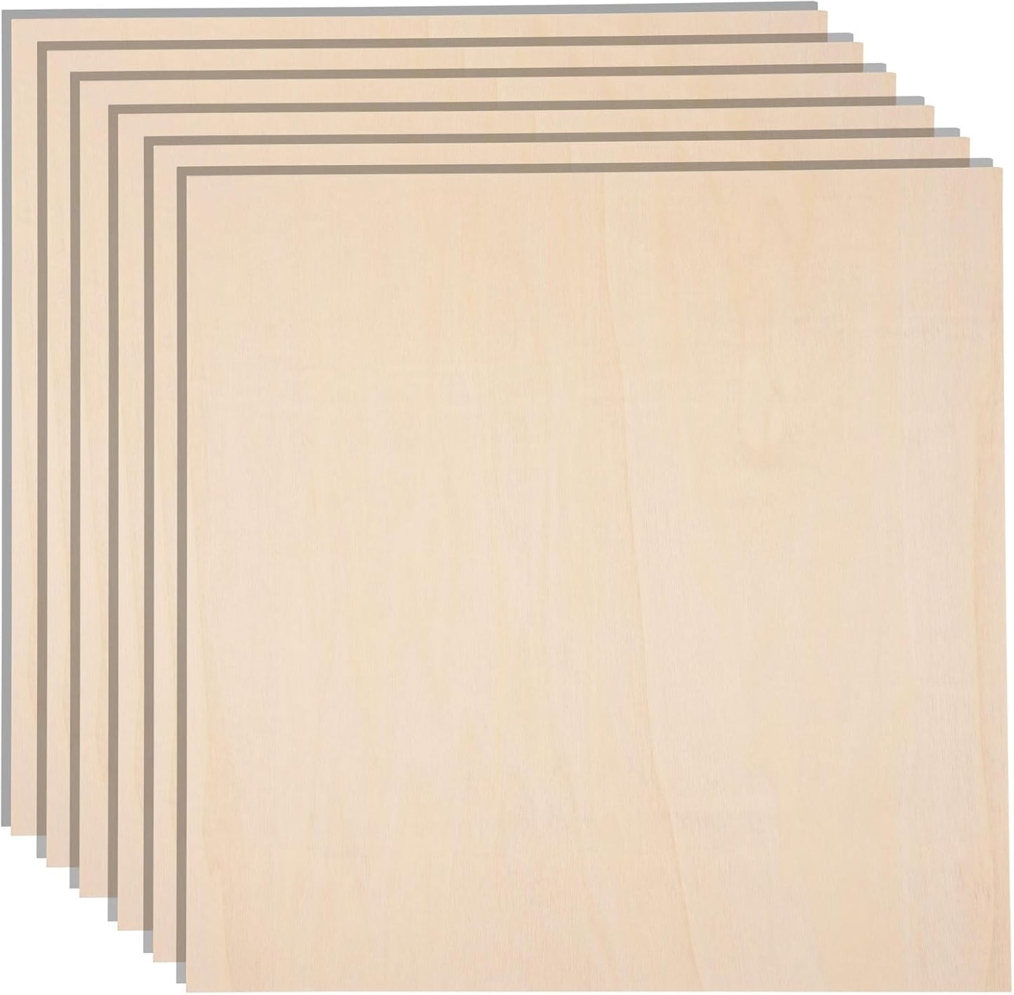 12 Pack 12 x 12 x 1/4 Inch-6mm Thick Basswood Sheets for Crafts Unfinished Plywood Boards Square Crafts Wood Sheets for DIY Laser Projects, Wood Burning, Engraving, Staining, Architectural Mode