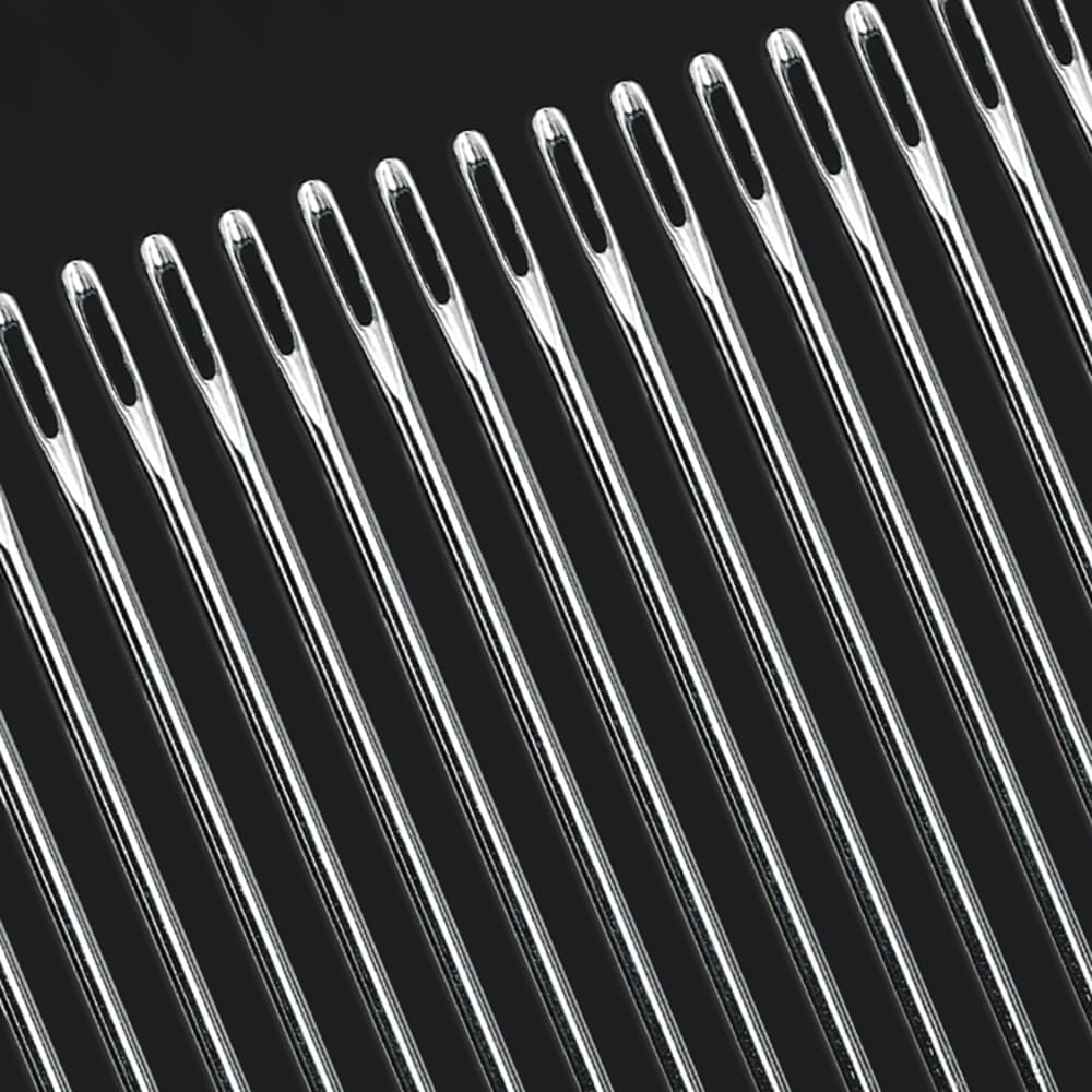 4" Professional Upholstery Needle 10cm length 3mm thickness, Big Eye Hand Sewing Needles for Stitching and Crafting Projects