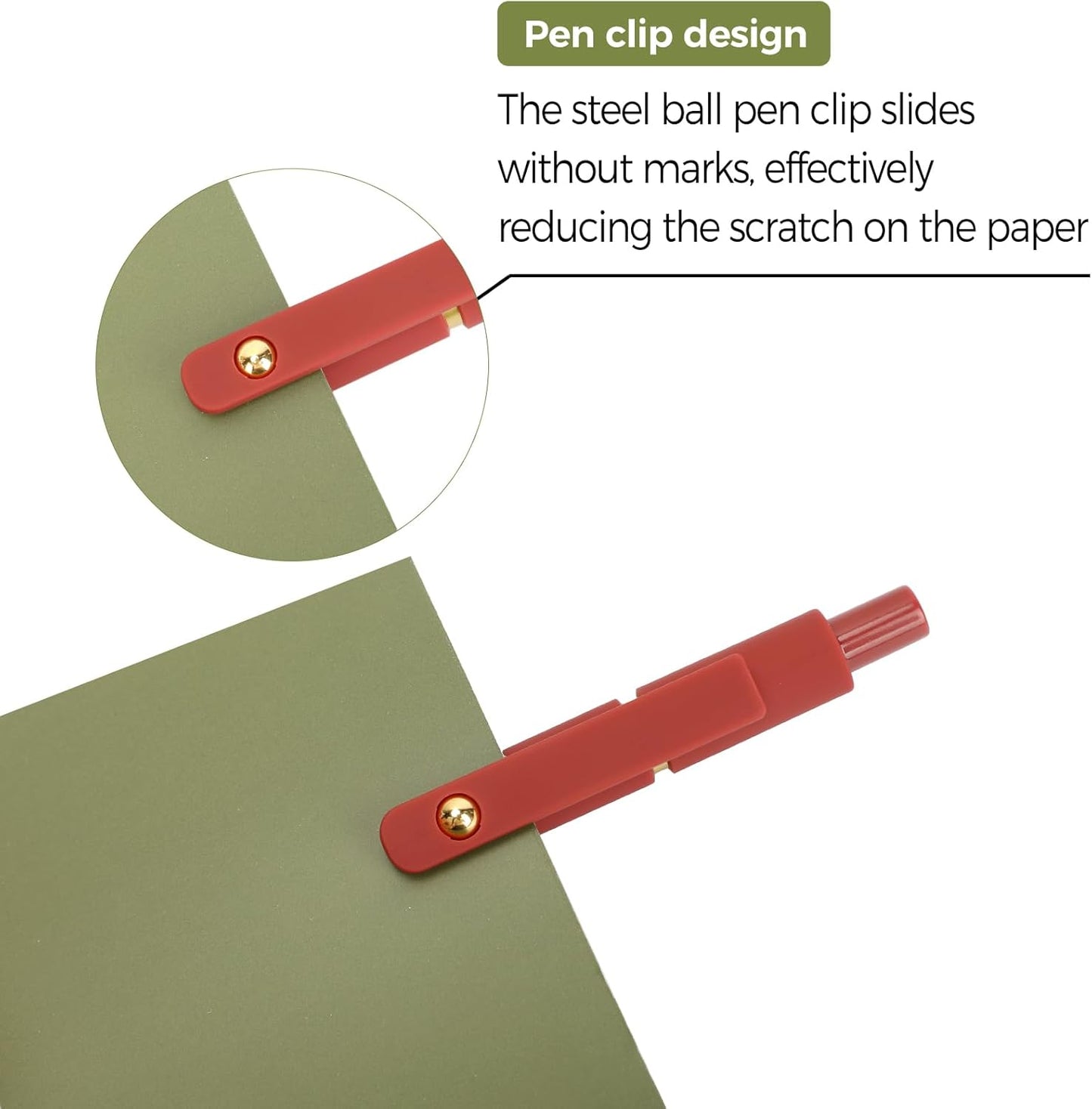 Ddaowanx Gel Pens, 12 Pcs 0.5mm Quick Dry Black Ink Pens Fine Point Smooth Writing Pens, Cute Office School Supplies Gifts for Women (12 Pcs Vintage-Black Ink)