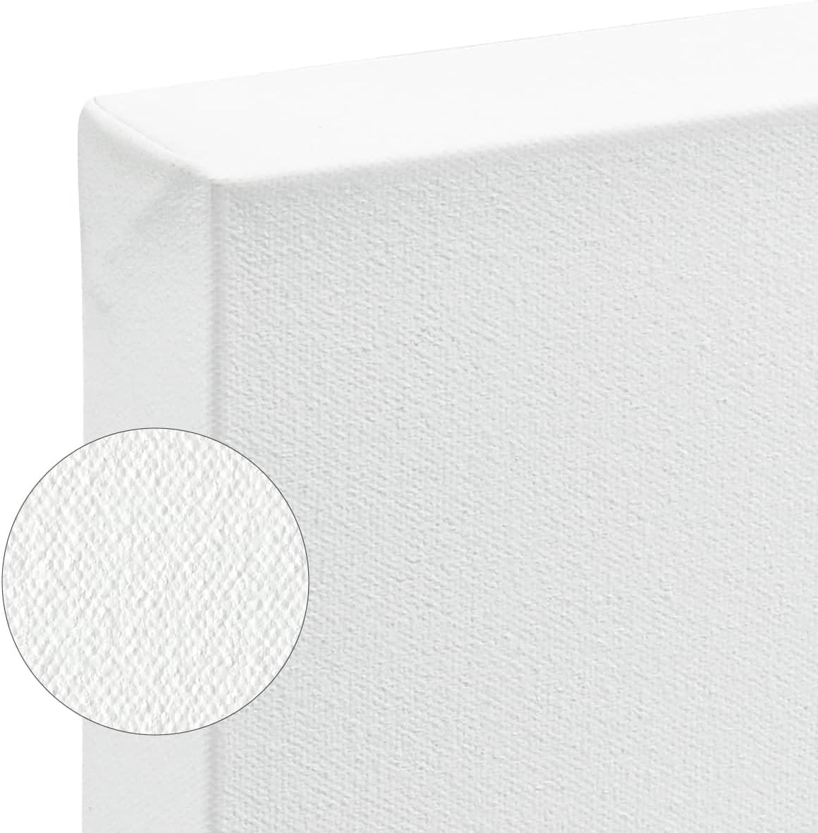 SoHo Urban Artist, 5x7 Heavyweight Stretched Cotton Canvas for Painting - 1.5" Deep- 3 Pack, Triple Primed, 100% Cotton Canvas, Archival, Universal Primed for Oil, Acrylic, Alkyd, Mixed Media