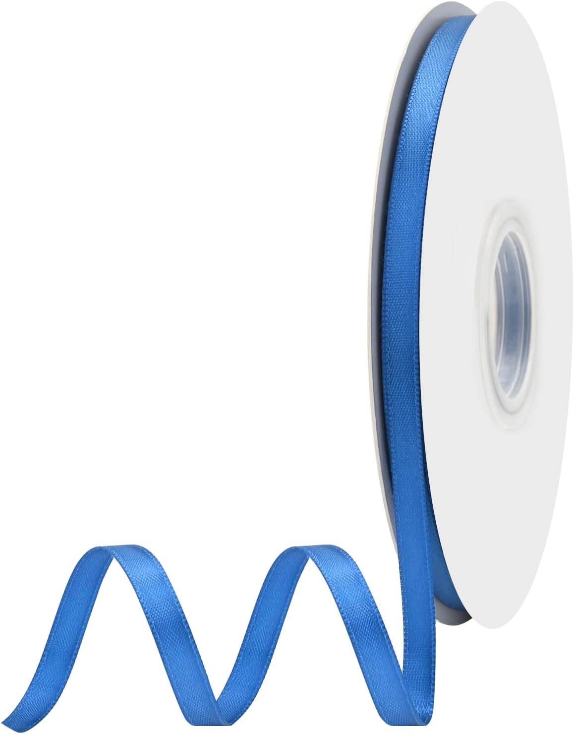 Royal Blue Satin Ribbon 1/4" X 50 Yards Solid Color Double Faced Ribbons Perfect for Crafts Wedding Decor Bow Making Arts Sewing and More