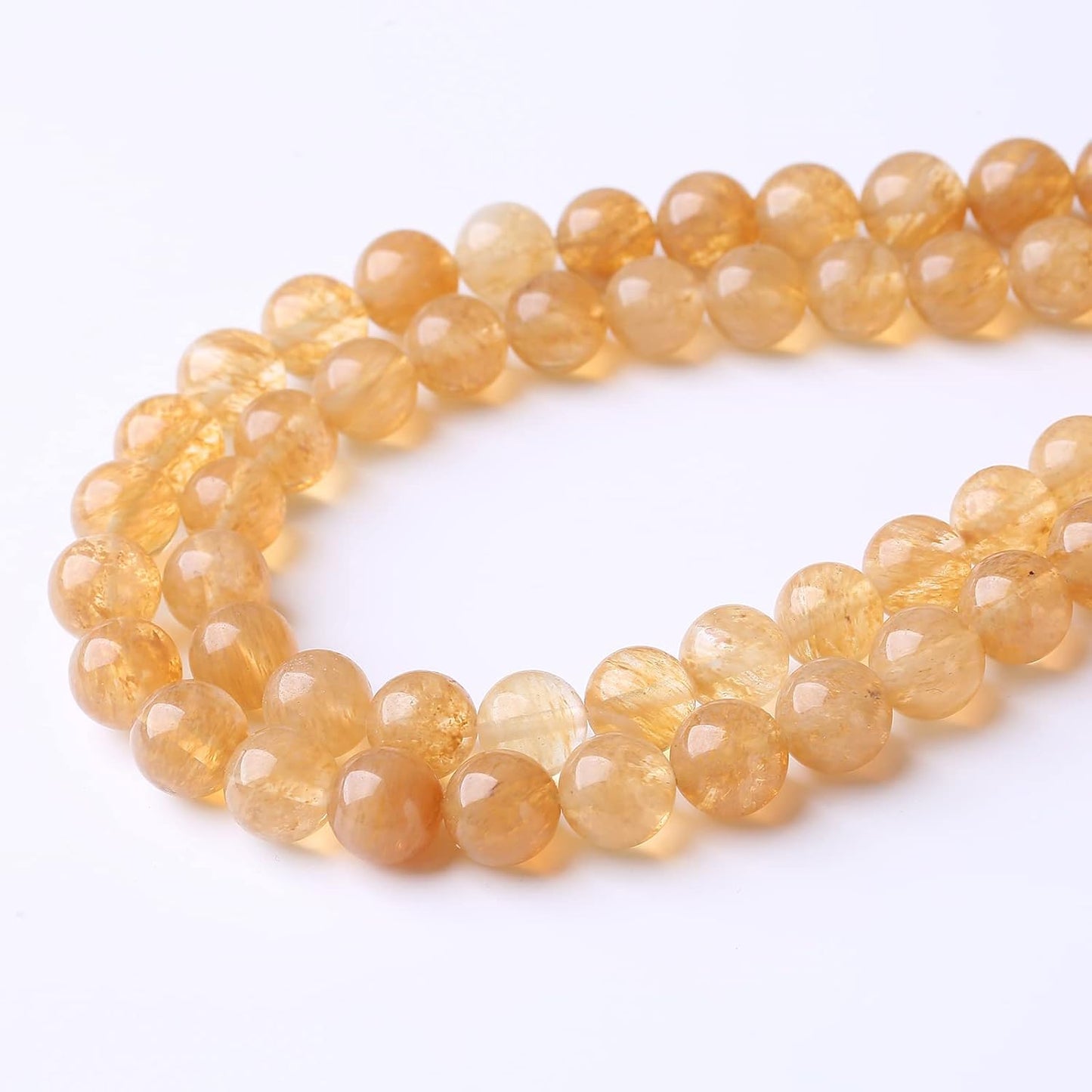 48PCS 8MM Tea Watermenlon Stone Beads Energy Healing Beads for DIY Jewelry Bracelet Necklace Making for Jewelry Making 15Inch