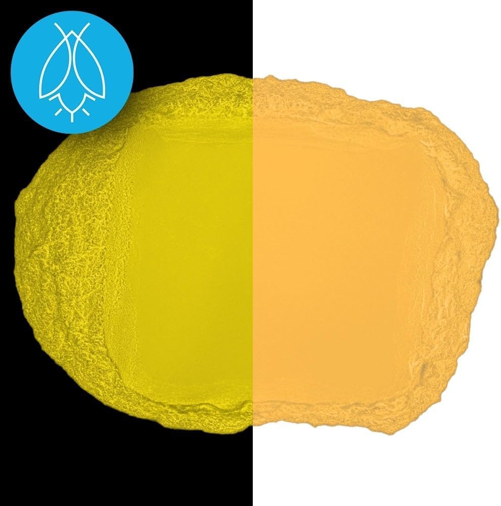 Glow in The Dark Pigment Powder - Neutral and Fluorescent Color for Art Painting, Fine Art, Nail Art Paint, and DIY Crafts - Long Lasting, 10+ Color Options - Fluorescent Orange - (120 Grams/4 Ounces)
