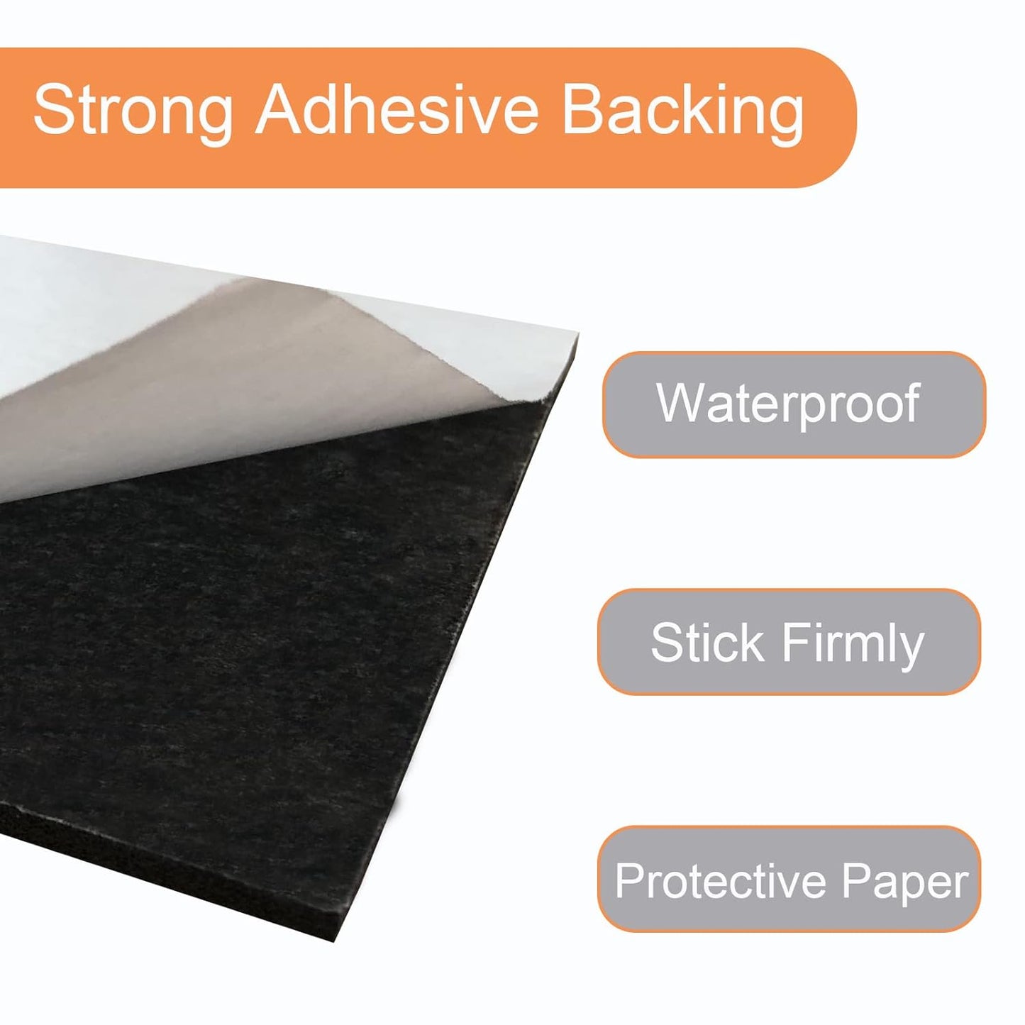 8 Pcs Black Adhesive Foam Padding, Closed Cell Foam Sheet 1/8" Thick 4 Inch X 4 Inch, Neoprene Rubber Pad Self Stick Anti-Slip Adhesive Anti Vibration Foam Pad (4inX 4inX 1/8in, 8)