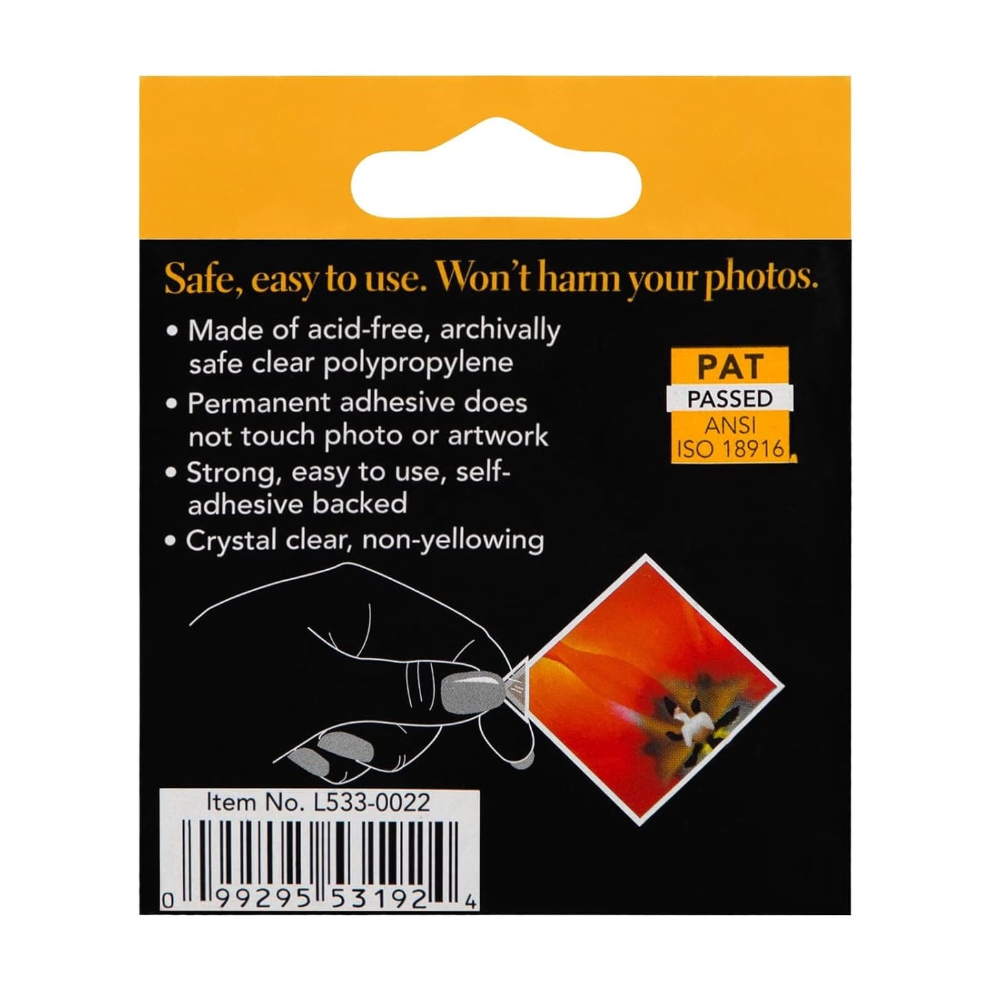 Lineco Infinity 0.625" Clear Acid-Free Archival Photo Corners Self Adhesive, Pressure Sensitive, Non-Yellowing, Mounting for Pictures, Scrapbook, DIY, Displaying Posters (Pack of 500)