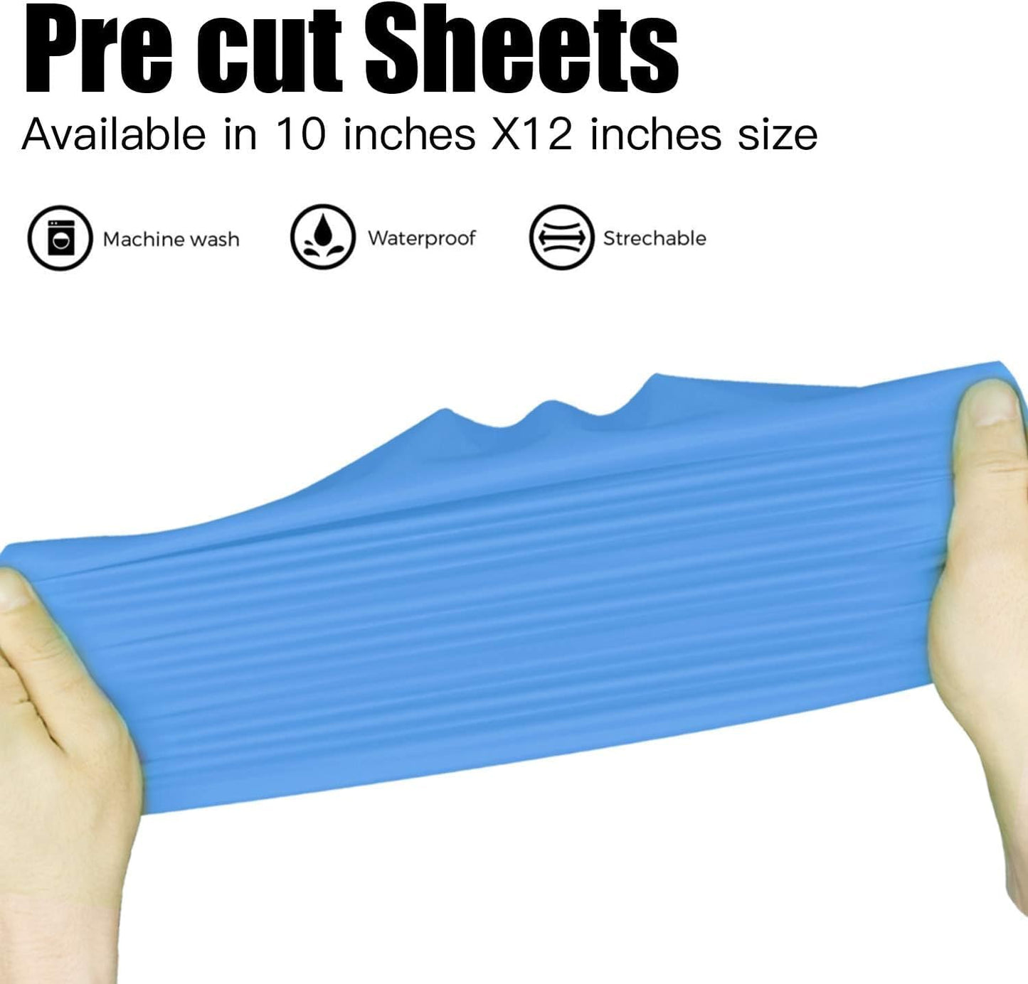 JANDJPACKAGING Baby Blue Heat Transfer Vinyl HTV - 10 Sheets Easy to Weed T-Shirt Iron on Vinyl Compatible with Cricut Cutting Machine & Silhouette Cameo, All Craft Cutters