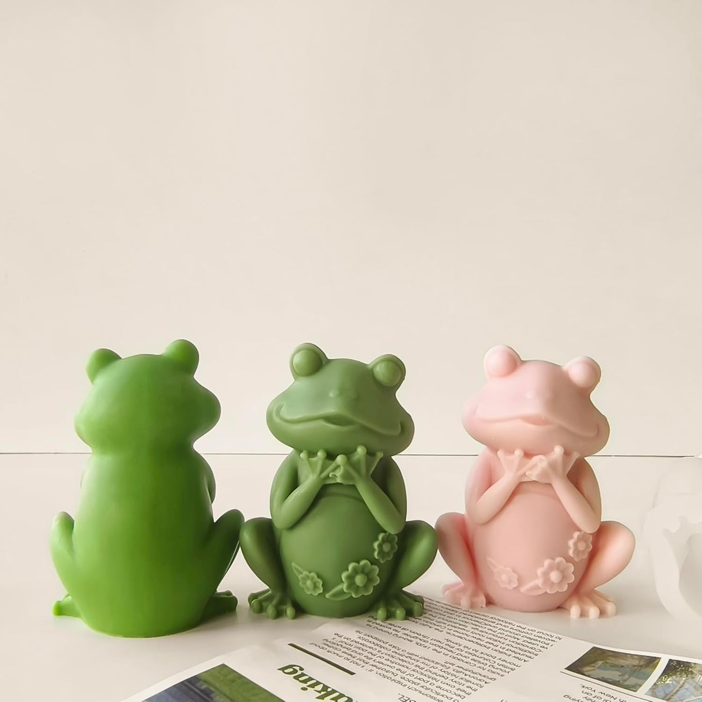 Frog Animal Soap Casting Molds - Silicone 3D Candle Making Molds for Home Decor