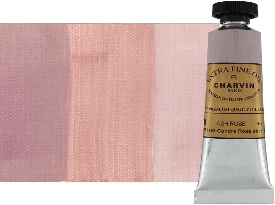 Charvin Extra Fine Oil Paint, Ash Rose 20 mL - Triple-Milled, Rich Texture, Poppy Oil-Based, Light-Fast, Handmade, Archival Quality