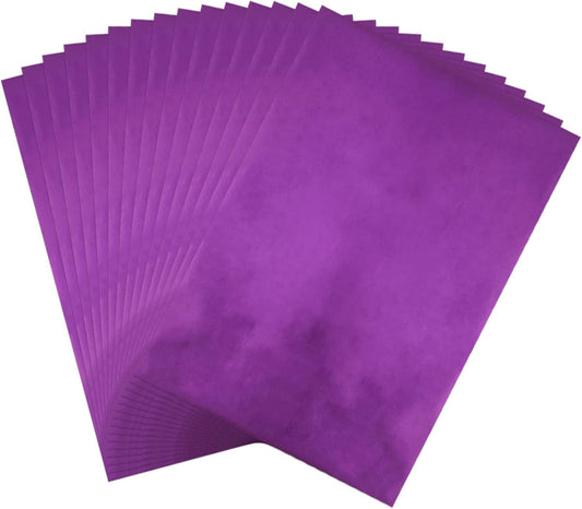 Briartw 20x29cm Hot Foil Paper 50 Sheets Pack Toner Reactive Foil Hot Stamping Foil Paper by Laser Printer and Laminator for Scrapbooking Craft Cardmaking DIY Album (Purple, 50 Sheets)