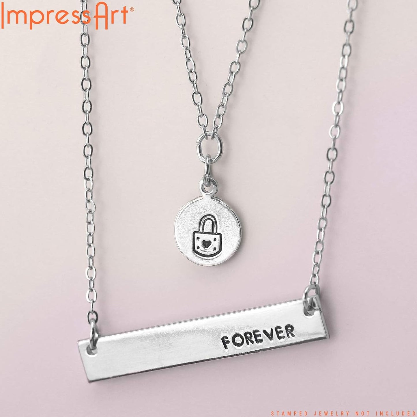 ImpressArt - Premium Metal Stamping Rectangle Blanks for Metal Stamping and Jewelry Making (24 Pack) (1/4" x 1 1/2" Rectangle w/Holes, Alkeme)