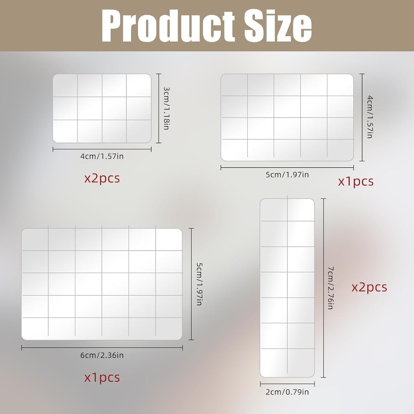 6PCS Acrylic Stamping Block, Clear Acrylic Block for Stamping, Stamp Block Decorative Stamp Block for DIY Craft, Stamping Block Scrapbooking Craft Making, Clear Stamping Blocks Tool