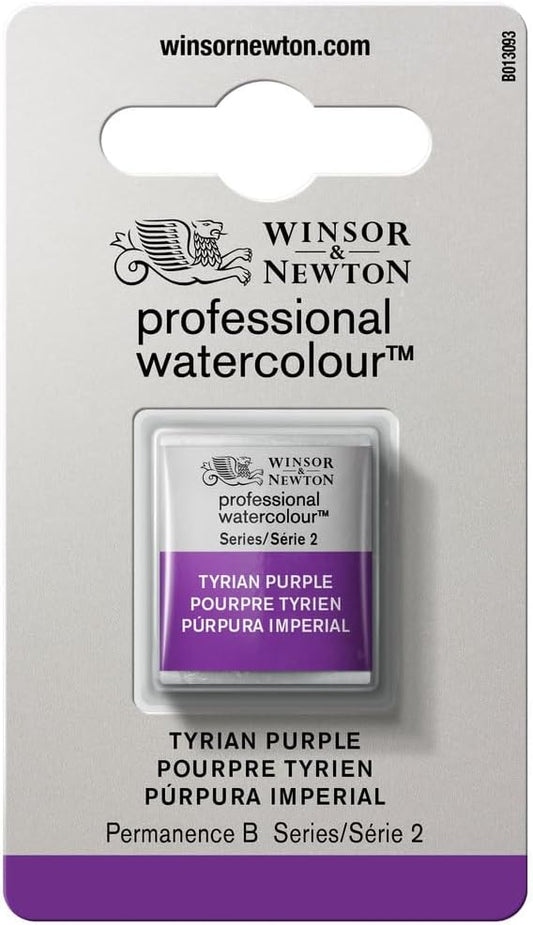 Winsor & Newton Professional Watercolour, Revival Collection, Half Pan, Tyrian Purple