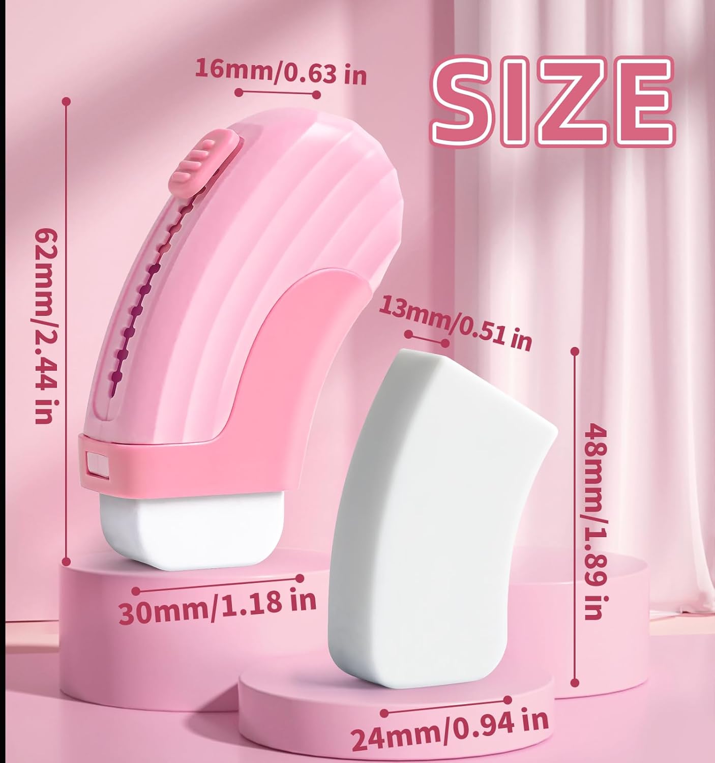 Pack Rubber Erasers Sliding Retractable Eraser, Large White Erasers for School Office Art Drawing Pencil Eraser for Kids