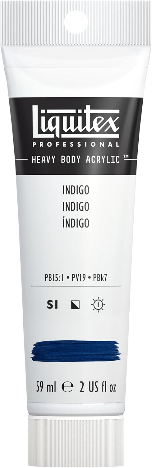 Liquitex Professional Heavy Body Acrylic Paint, 2-oz (59ml) Tube, Indigo