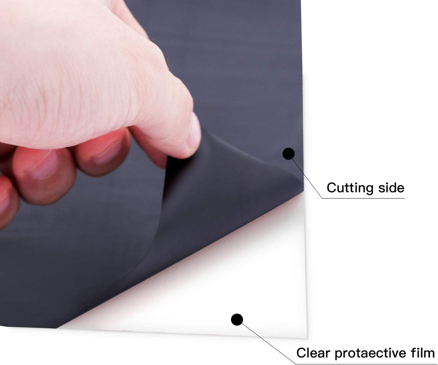 JANDJPACKAGING Heat Transfer Vinyl HTV Bundle - 5 White and 5 Black 12" X 10" Iron on Vinyl, HTV Vinyl for Cricut Silhouette Cameo Heat Press Machine with Teflon Sheet Included