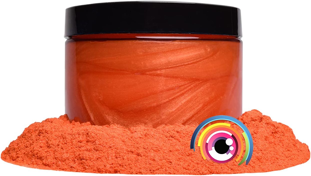 Eye Candy Pigments Premium Orange Mica Powder - Kaki (50gr) - for Epoxy, Resin, Soap, Paint, Woodworking, Acrylic Pouring, Bath Bombs, Fishing Lures - DIY Arts and Crafts Additive