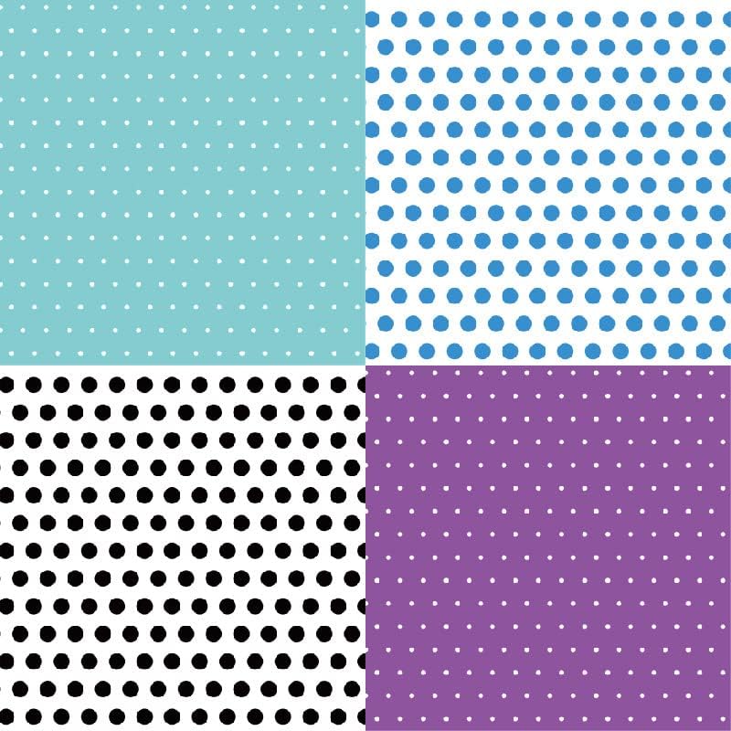 Pattern Paper Pad 6x6 - Spring Summer Brights Basics Spots Scrapbooking Card Making Craft, Single-Sided Scrapbook Premium Paper Collection, Cute Origami Paper Decoration Supplies – 24pcs