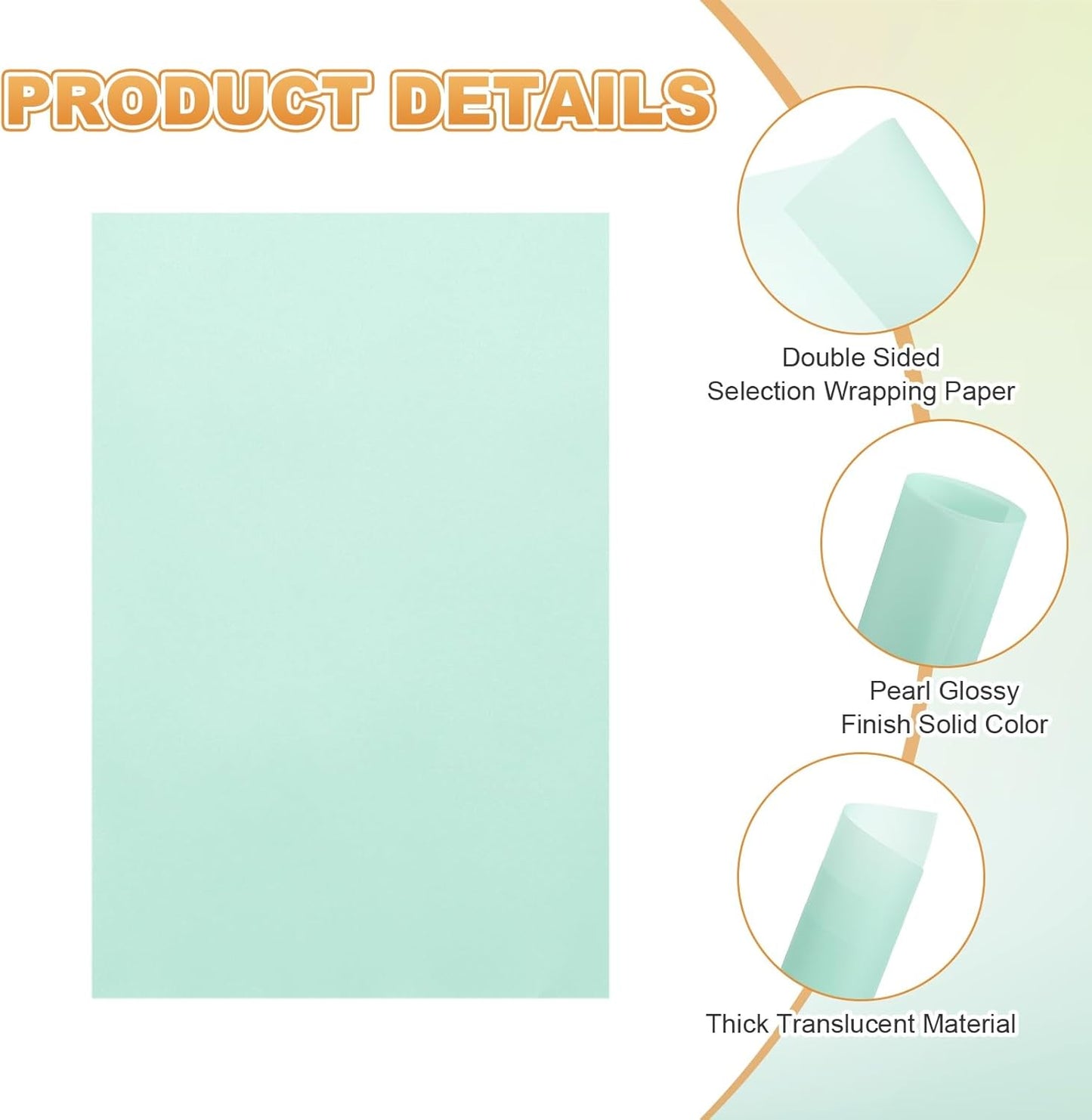 MECCANIXITY 100 Sheet Colored Vellum Paper 4" x 6", 100gsm Translucent Printable Vellum Sheets for Printing Wedding Invitations Inkjet Laser Printer, Light Blue