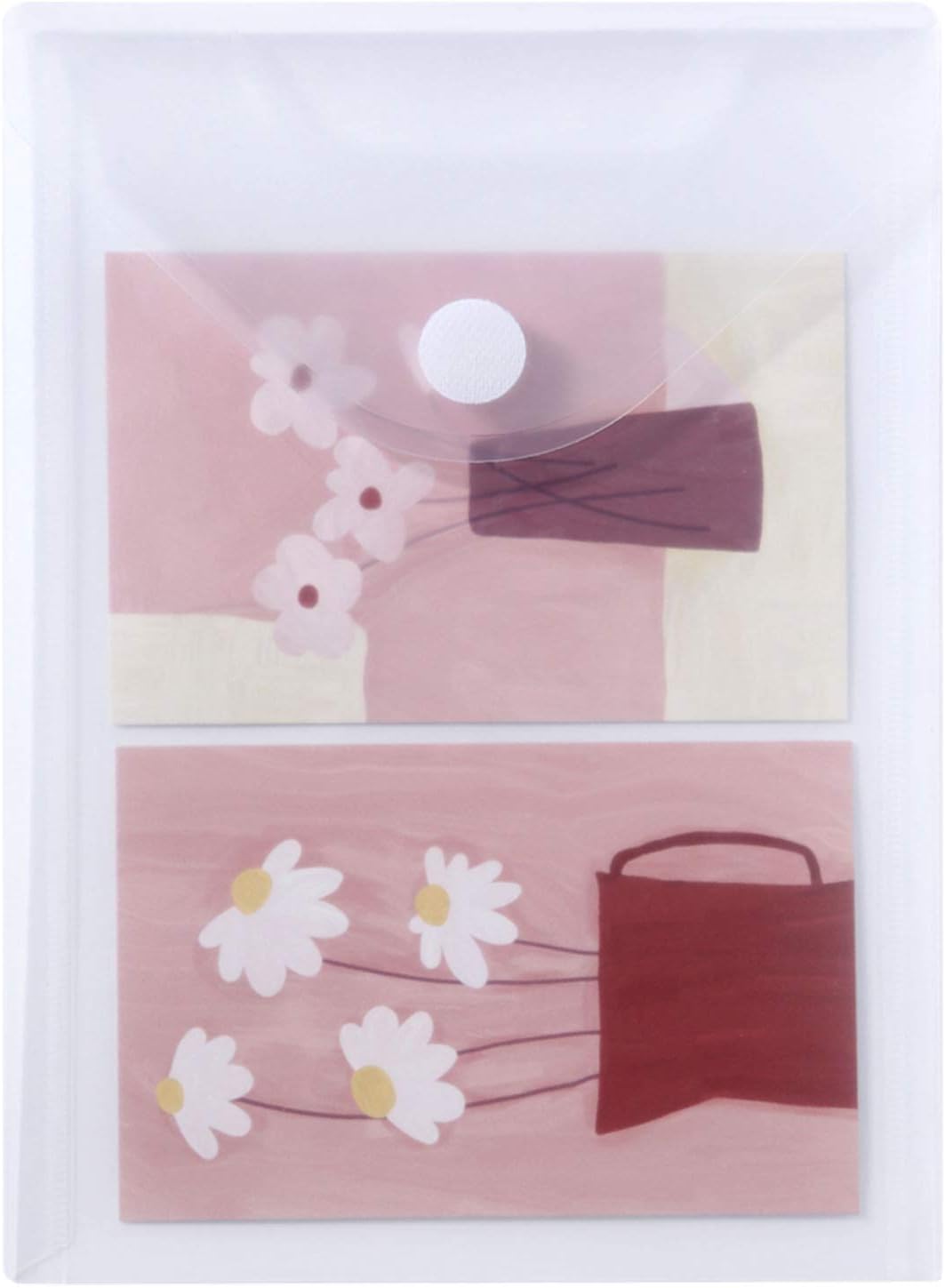 12 Pack Large Clear Die & Stamp Storage Bag Transparent Plastic Folders for Cutting Dies Stencil Embossing Crafts for DIY Scrapbooking Paper Card Craft Organizer Holder