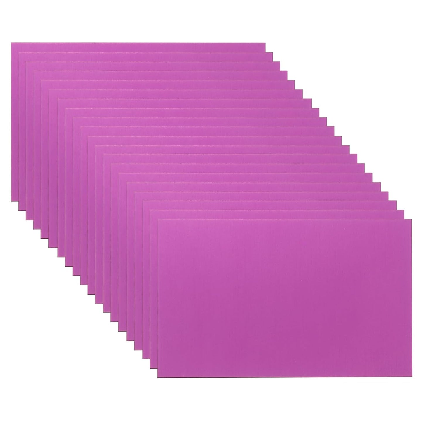 PATIKIL 2.1x3.3 Inch Anodized Aluminum Sheet Metal, 20Pcs Laser Plates Engraving Blanks 0.5MM Thin Rectangle for Crafting DIY House Laser Engraving, Purple