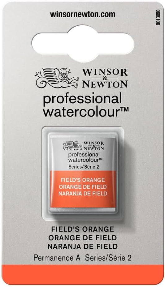 Winsor & Newton Professional Watercolour, Revival Collection, Half Pan, Field's Orange