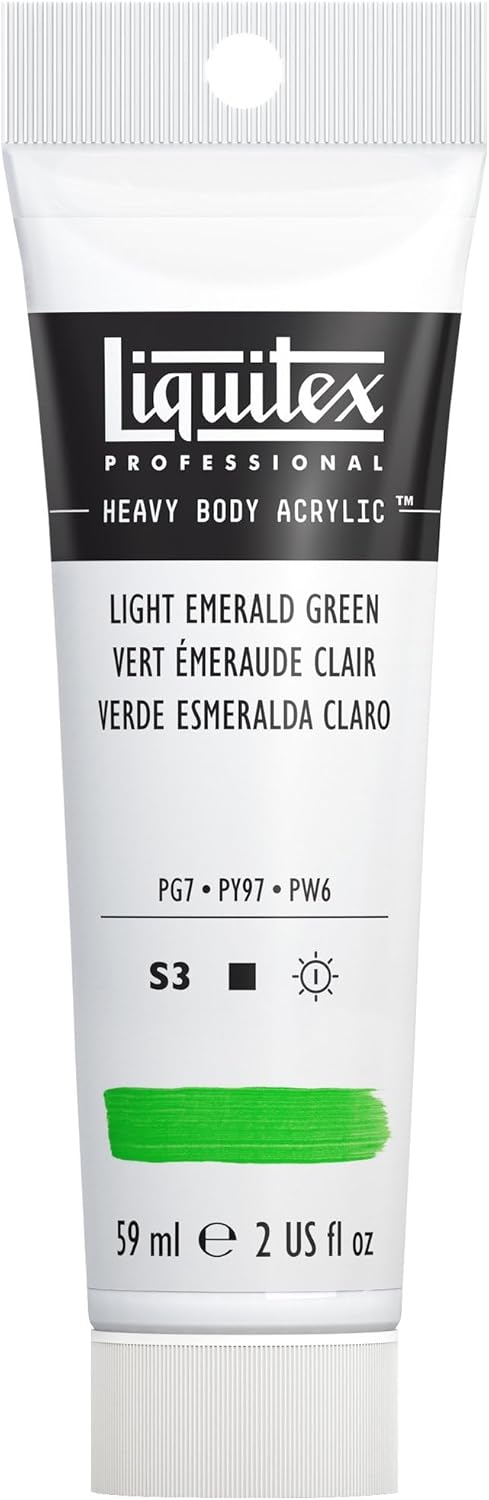 Liquitex Professional Heavy Body Acrylic Paint, 2-oz (59ml) Tube, Light Emerald Green