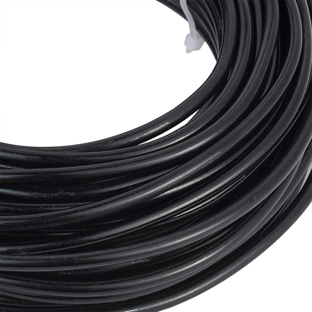 Fashewelry 52 Feet 4mm Black Aluminum Wire Bendable Metal Craft Wire for Beading Sculpting Jewelry Making