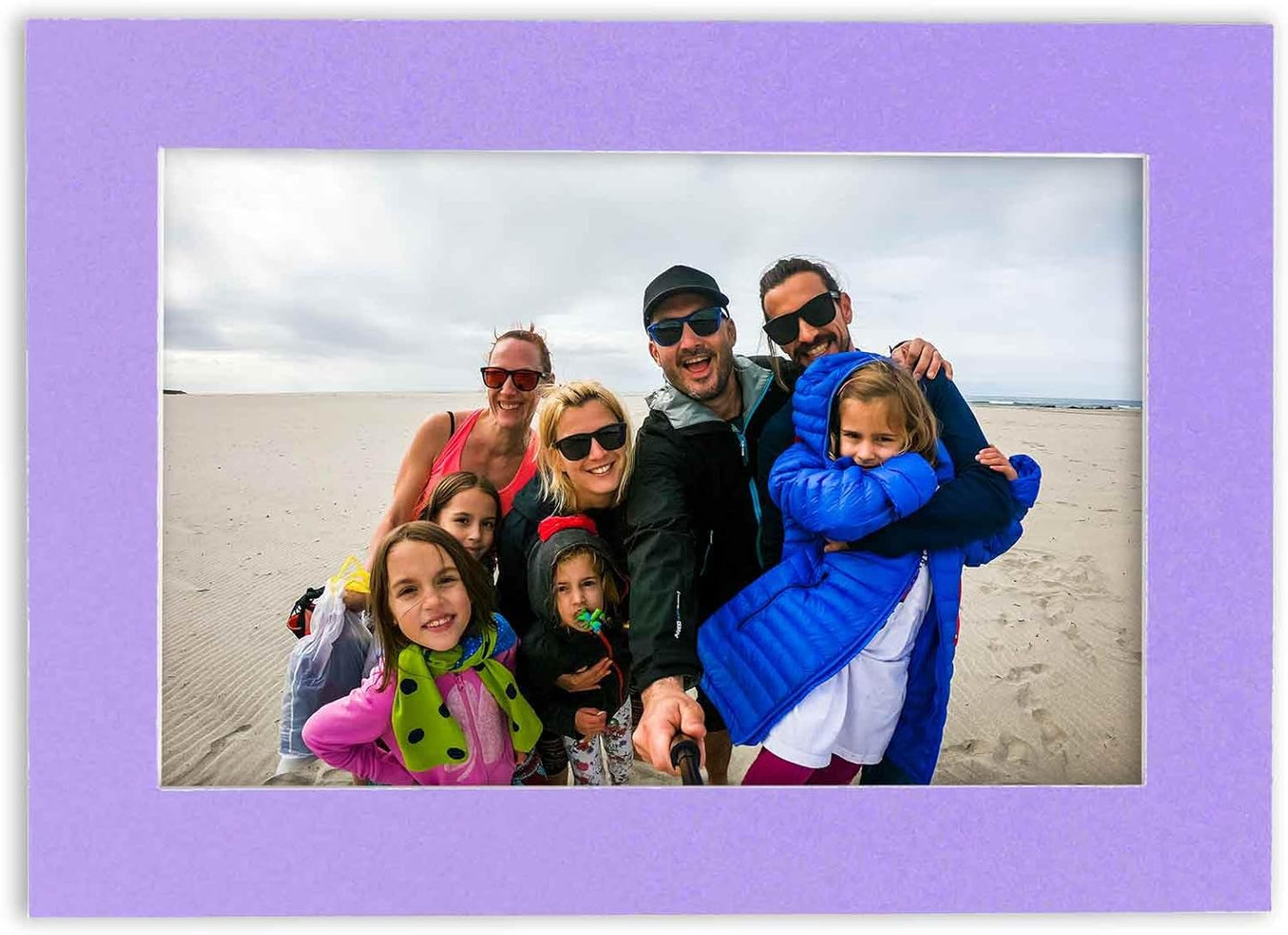 6x8 Mat for 8x10 Frame - Precut Mat Board Acid-Free Light Purple 6x8 Photo Matte Made to Fit a 8x10 Picture Frame, Premium Matboard for Family Photos, Show Kits, Art, Picture Framing, Pack of 1 Mat