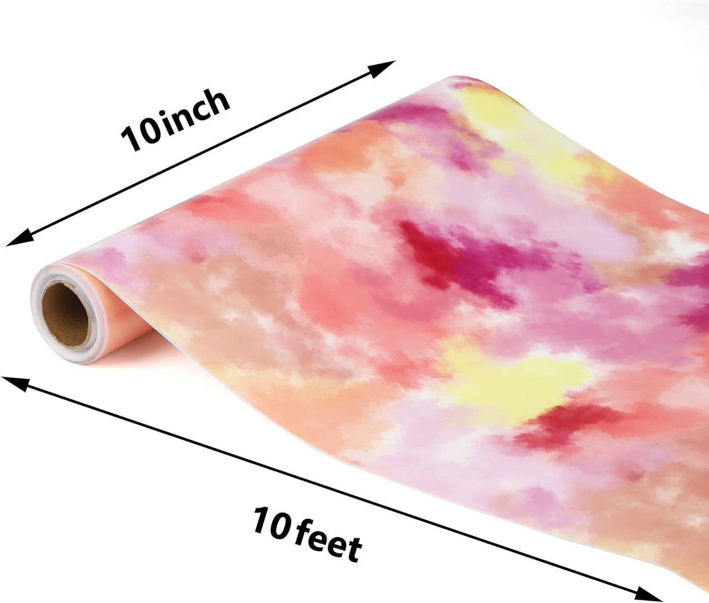 RENLITONG Colorful HTV Iron on Vinyl 12Inch by 10ft Roll Heat Transfer Vinyl for T-Shirt HTV Rolls for All Cutter Machine - Easy to Cut & Weed for Heat Transfer Design