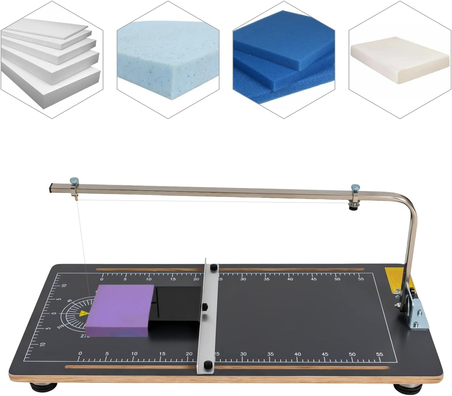 Foam Cutting Machine 110V 30W Hot Wire Board Foam Cutting Machine,Styrofoam Cutter Cutting Foams Table Tool Temperature Adjusted for Sponge Pearl Cotton Kt Board Cutting,Black