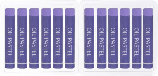 PATIKIL Light Purple Oil Pastels, 12Pcs Soft Oil Crayons Creamy Pastels Stick Art Supplies for Art Painting Drawing Blending Graffiti for Artists Beginners