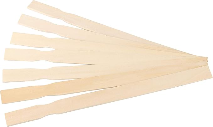 ZOENHOU 100 PCS 14 Inch Paint Sticks, Premium Wooden Paint Stir Waxing Mixing Sticks Bulk for Crafts Painting Crafting Resin Wood Paddle Hobby Projects Garden