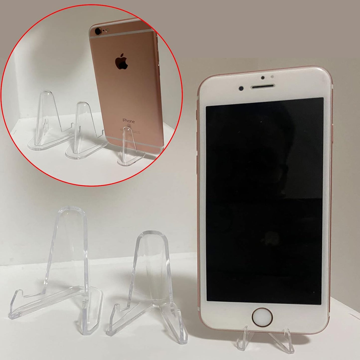 36 Packs(3 SIzes) Acrylic Easel Stands Display Stands/Plate Stands Coin Display Easel Holder for Air-Tite Coins Pocket Watches Capsules Challenge Medals Casino Chips , Photo Display,Baseball Sports