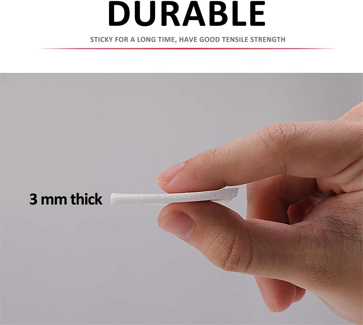 ToLanbbt Double Sided Foam Tape 1.18In x 33FT, Mounting Tape Heavy Duty, Strong Adhesive Weatherproof Seal Strips for DIY Craft Picture Poster, Car & Gap Filling Mountings, Home Office Decor (White)