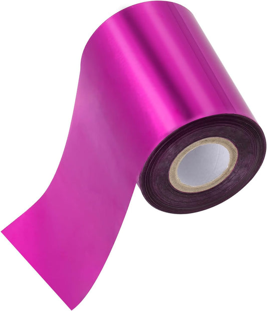 PATIKIL 3.2"x400Ft Hot Stamping Foil Paper,Heat Transfer Hot Stamping Paper Foil Roll for Leather DIY Logo Decor Craft Gift Card Package Scrapbook,Purple