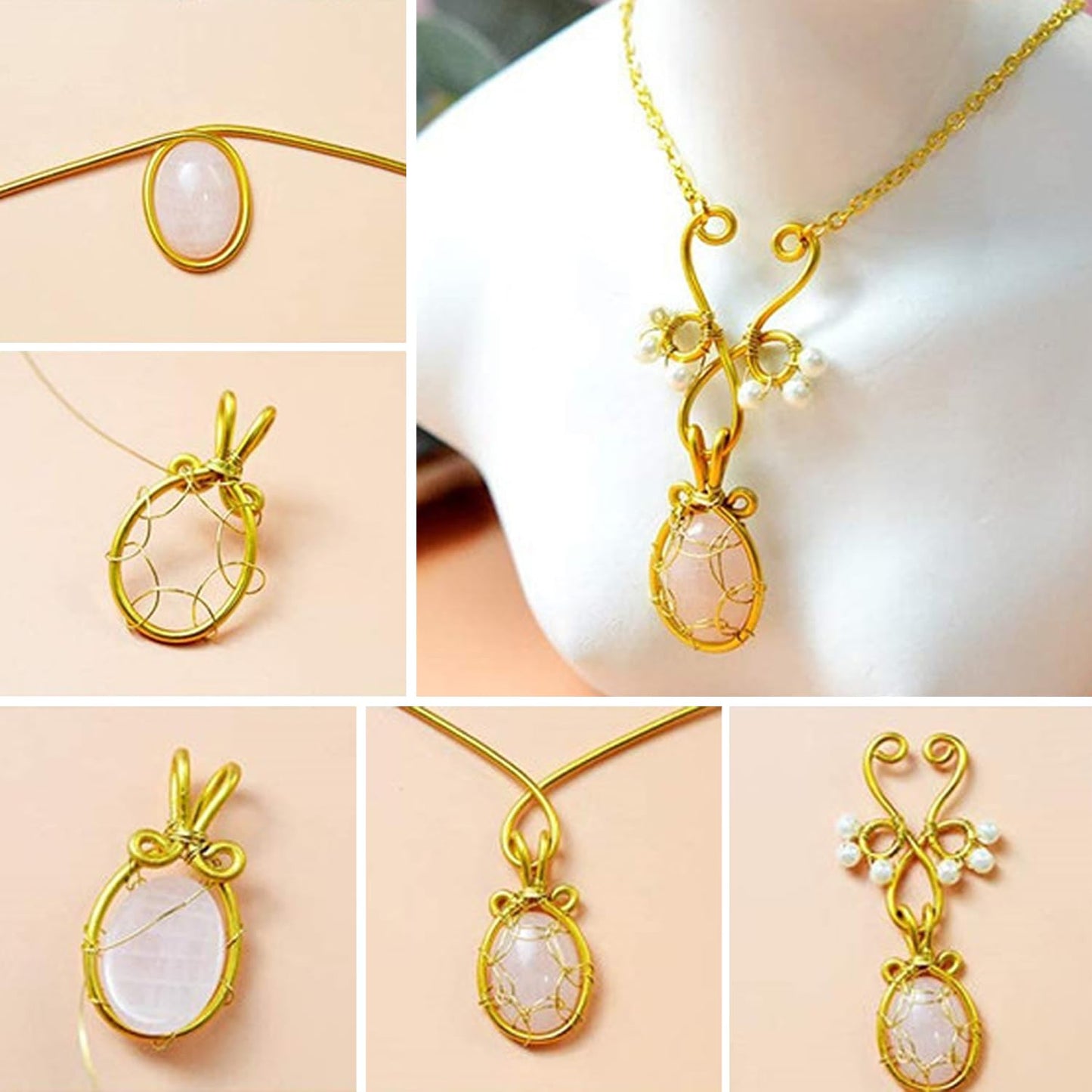 12 Gauge Aluminum Craft Wire, 2mm×30Yards Bendable Metal Craft Wire for Bonsai Plant Stand, Doll Skeletons, Wire Sculpture, Jewelry Making and Home Decorations (Golden)