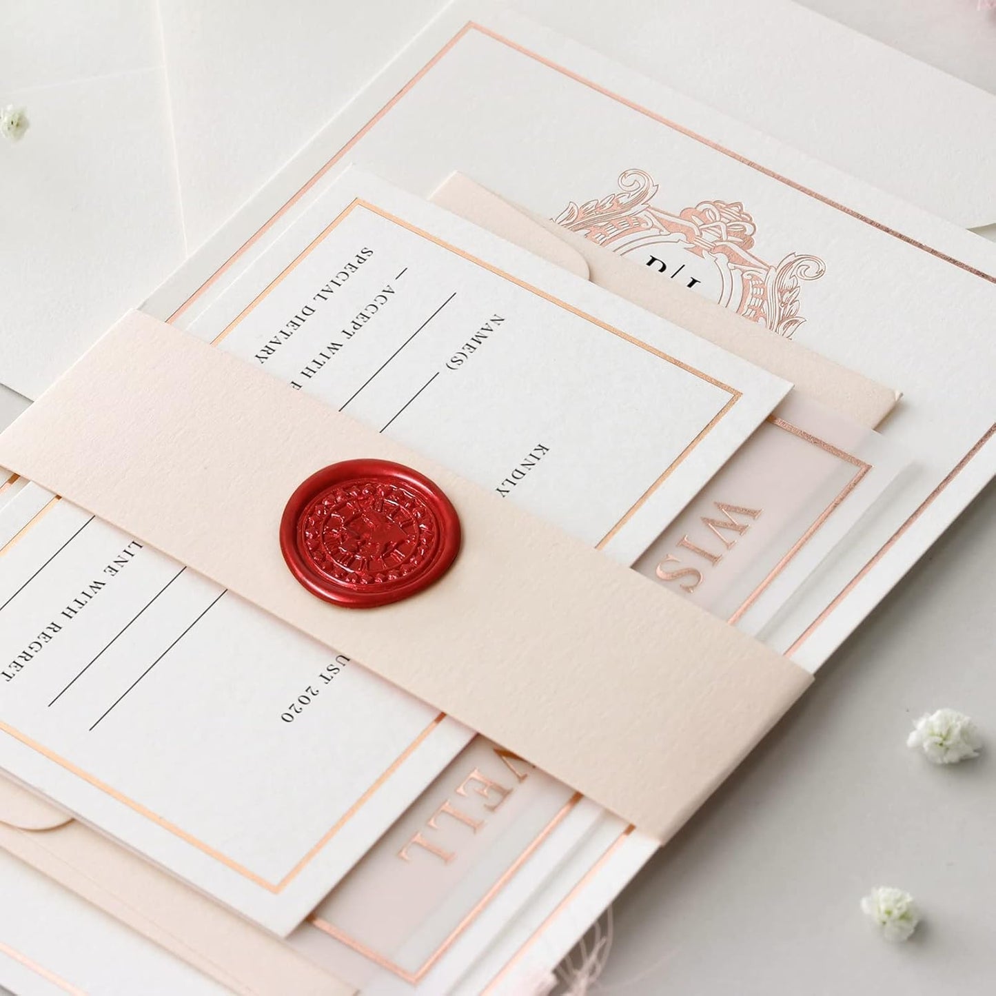 Gun Glue Sealing Wax Sticks for Wax Seal Stamp - Metallic Wine Red, Great for Wedding Invitations, Cards Envelopes, Snail Mails, Wine Packages, Christmas Gift Ideas, Pack of 10