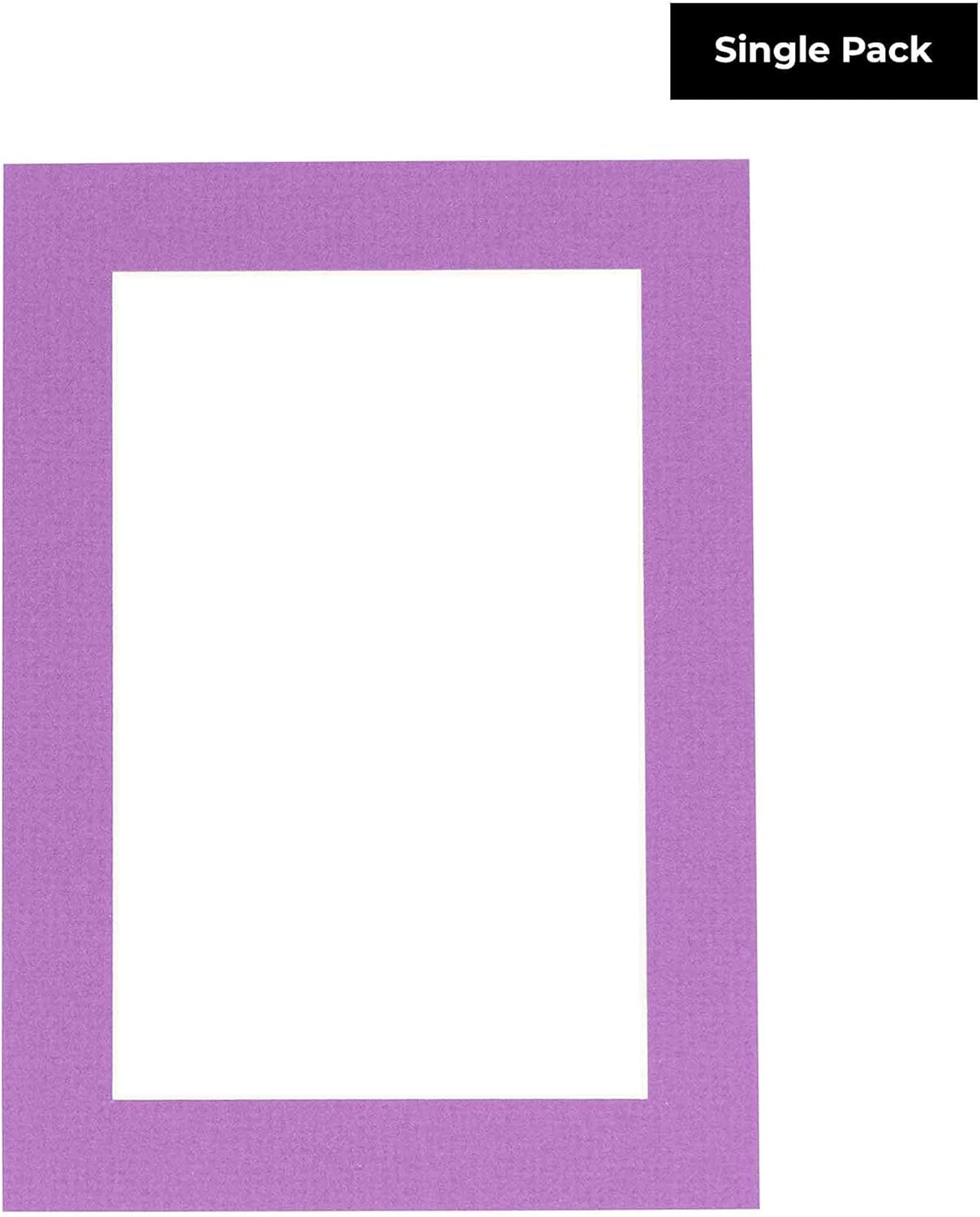 8x10 Mat Bevel Cut for 5.5x8.5 Photos - Acid Free Dark Purple Precut Matboard - For Pictures, Photos, Framing - 4-ply Thickness