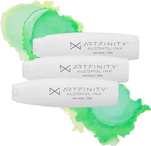 Artfinity Alcohol Inks 3 Pack - Vibrant, Professional, Dye-Based Alcohol Inks for Artfinity Alcohol Markers, Artists, Drawing, & More! - Mint Cream G2-1