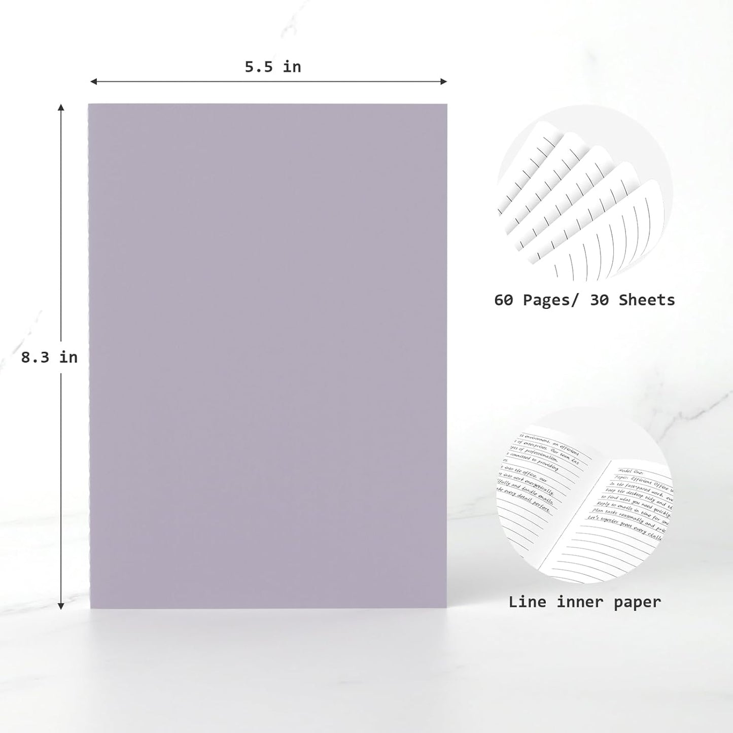 Journaling Notebooks A5 College Ruled Notebook 16 Pack Lined Small Kraft Notebooks Bulk 8.3x5.5 Inches, 16 Colors Composition Notebooks Writing Journal School Supplies for Work and Travel