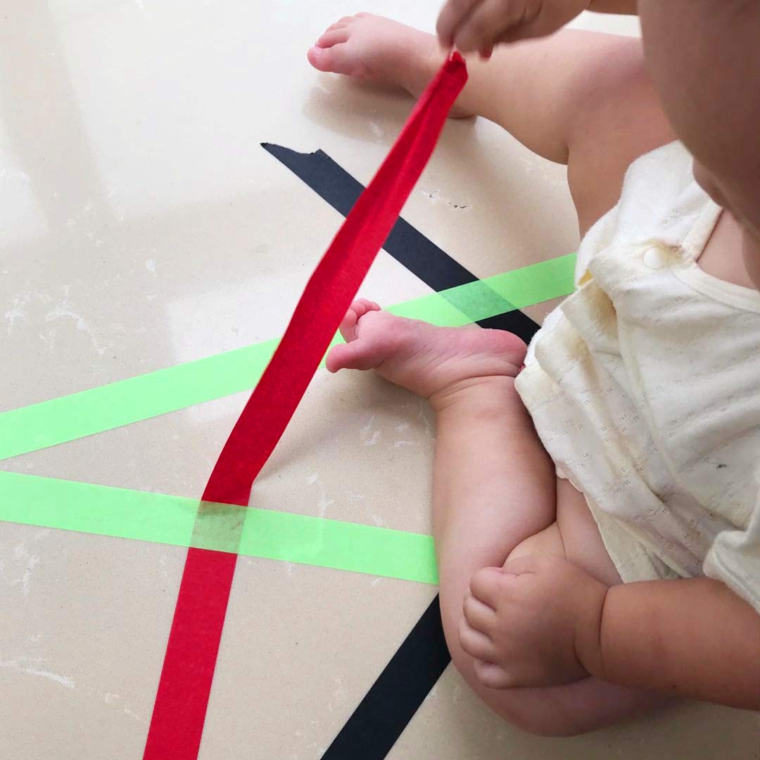 Painters Tape, 1" x 60 yd (120 Yards Total), 2 Rolls - Red Painting & Masking Tape - Multi Surface Use - 14 Day Clean Release Trim Edge Finishing Tape