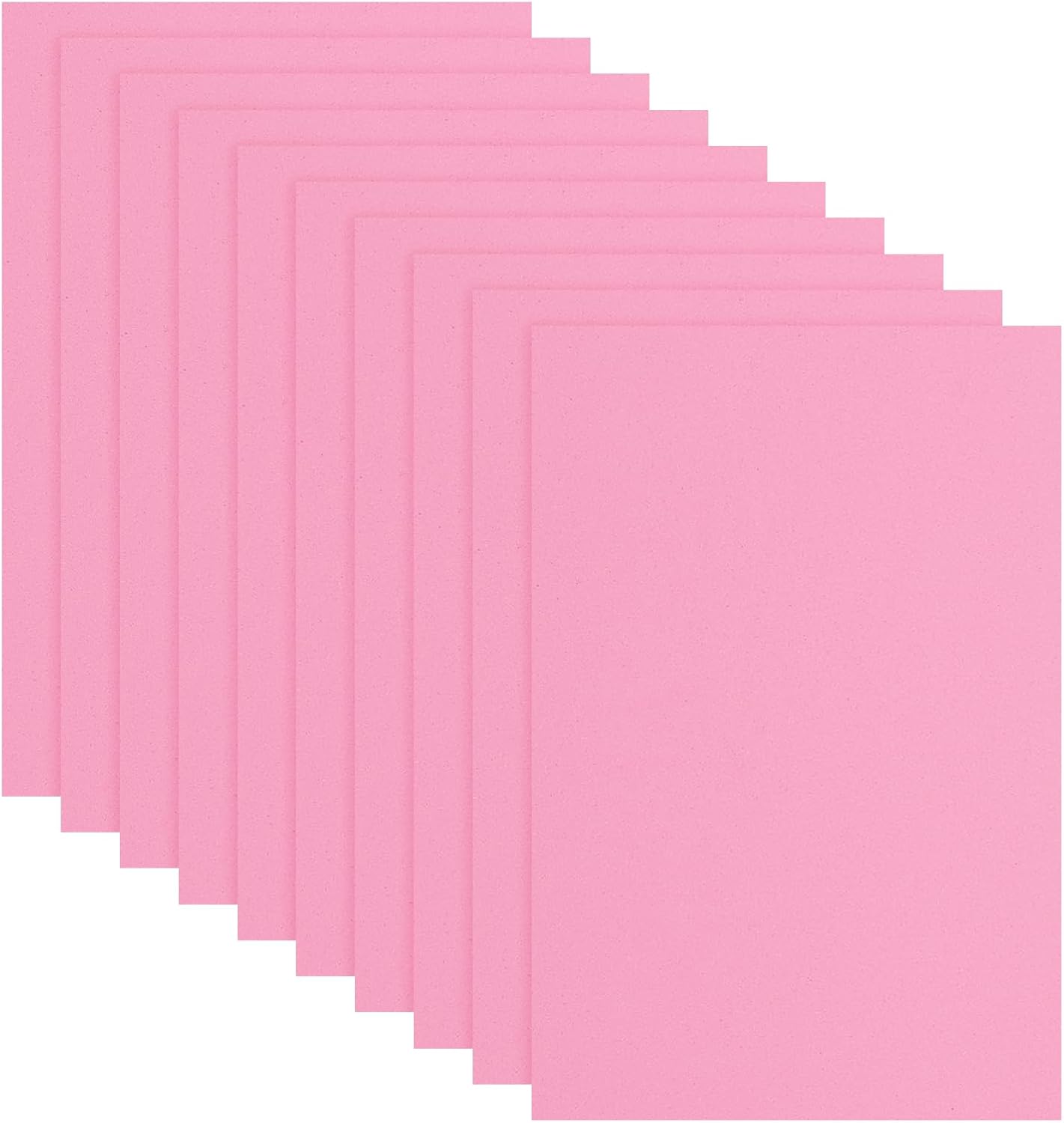 uxcell 10 Pcs Pink EVA A4 Foam Sheets Crafts, 12 x 8 Inch Foam Paper for DIY Crafts Project Classroom Scrapbook Art Cards Home Office Decoration (2mm Thick)