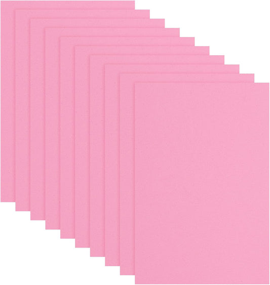 uxcell 10 Pcs Pink EVA A4 Foam Sheets Crafts, 12 x 8 Inch Foam Paper for DIY Crafts Project Classroom Scrapbook Art Cards Home Office Decoration (2mm Thick)