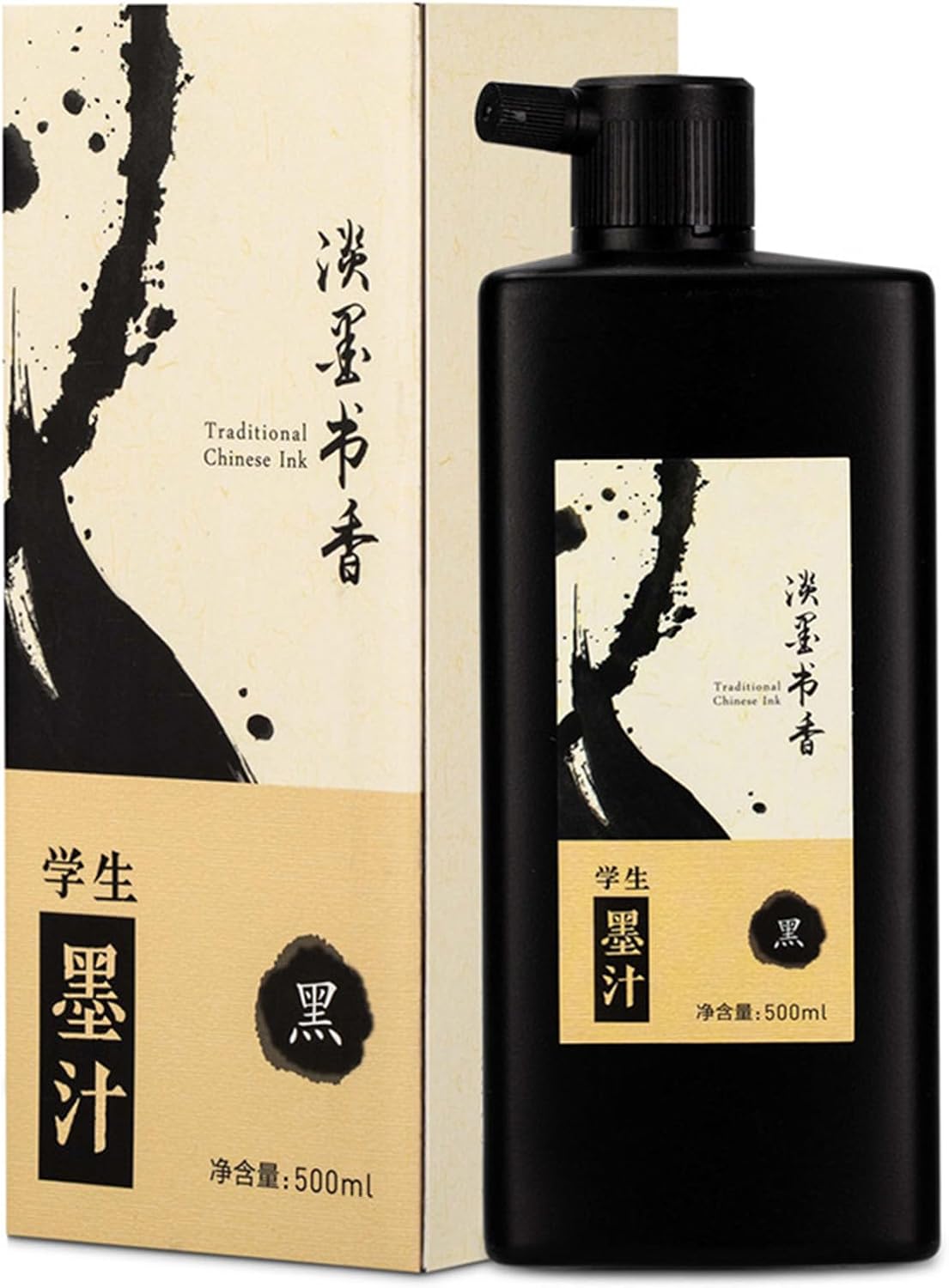 500 ML/16.9 OZ Calligraphy and Sumi Liquid Ink - Versatile Elegance for Chinese Traditional Art Works and Japanese Brush Art