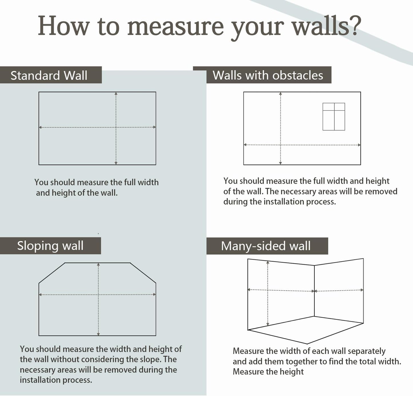 AFZEVEB-3D Geometric Wall Mural Gray and Gold Wallpaper for Bedroom 114"x74"(Not Peel and Stick)