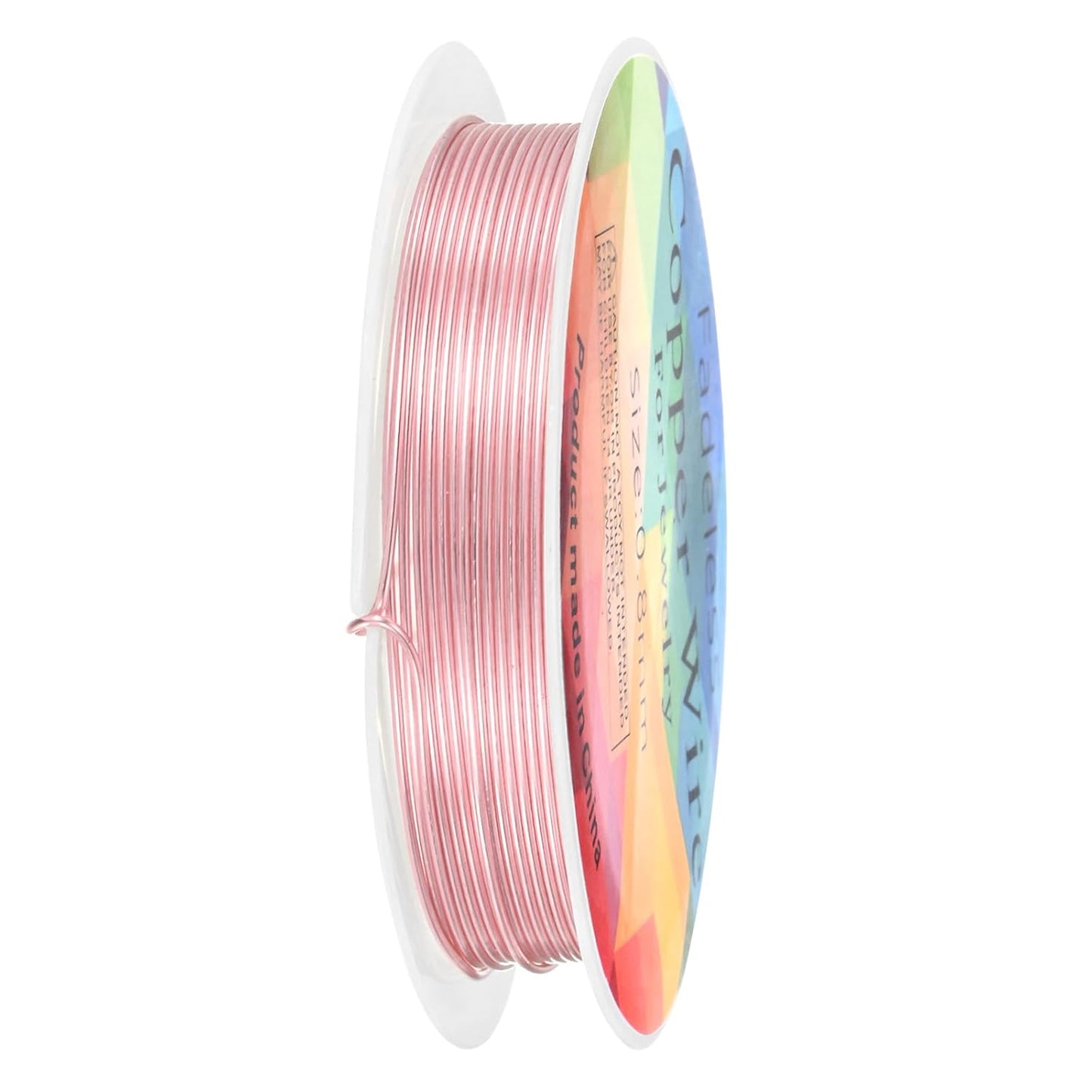 0.8 mm/20 Gauge Copper Wire for Jewelry Making, 7.5FT Copper Beading Craft Wire for Jewelry/Weaving/DIY Crafting/Planting, Color-Retaining [2.3 M, Rose Gold]