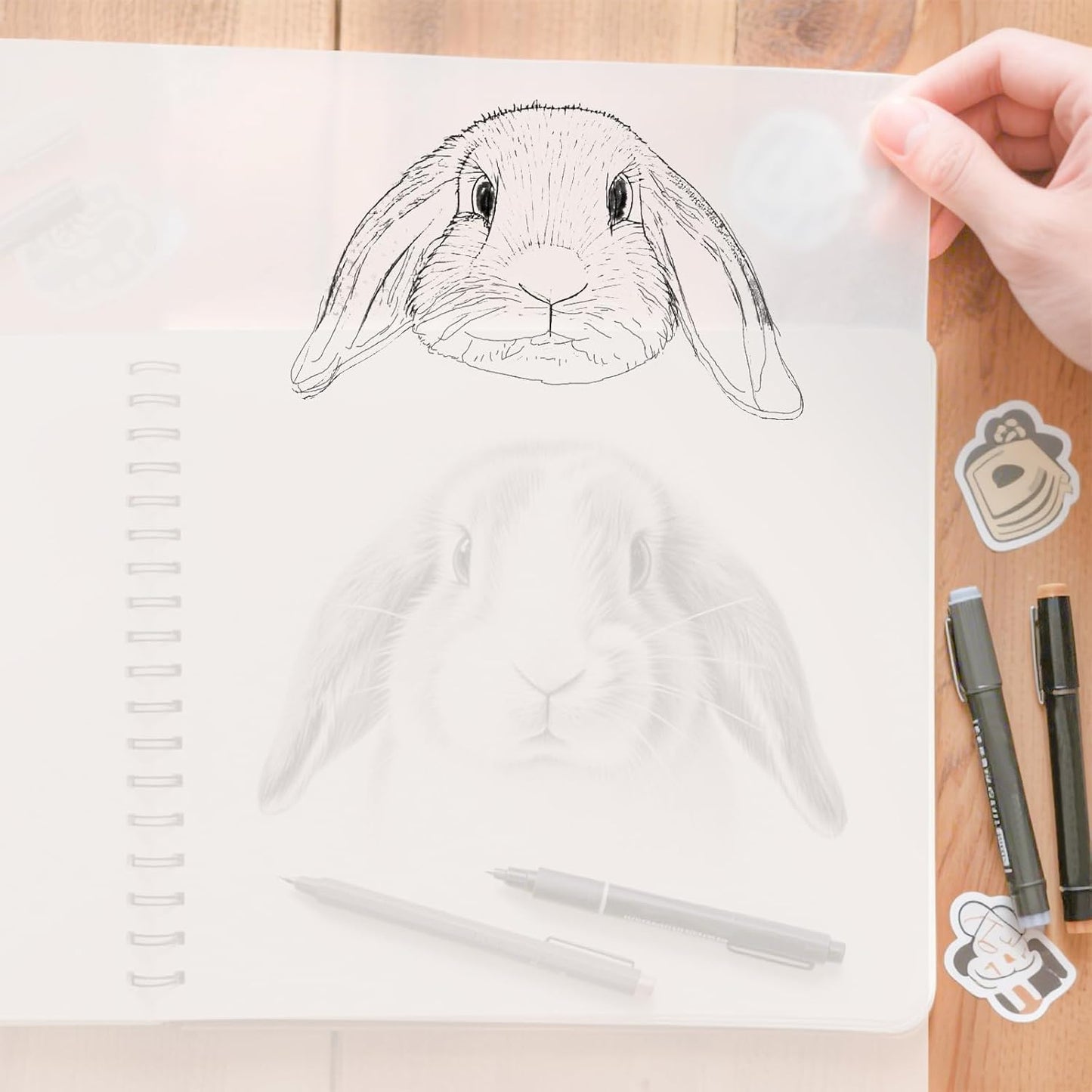 Tracing Paper Roll 12 Inches x 30 Yards, Trace Paper White ‌Translucent‌ Pattern Paper Tracing Paper for Drawing, Sewing, Sketch