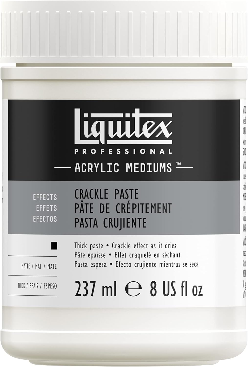 Liquitex Professional Effects Medium , 237ml (8-oz), Crackle Paste