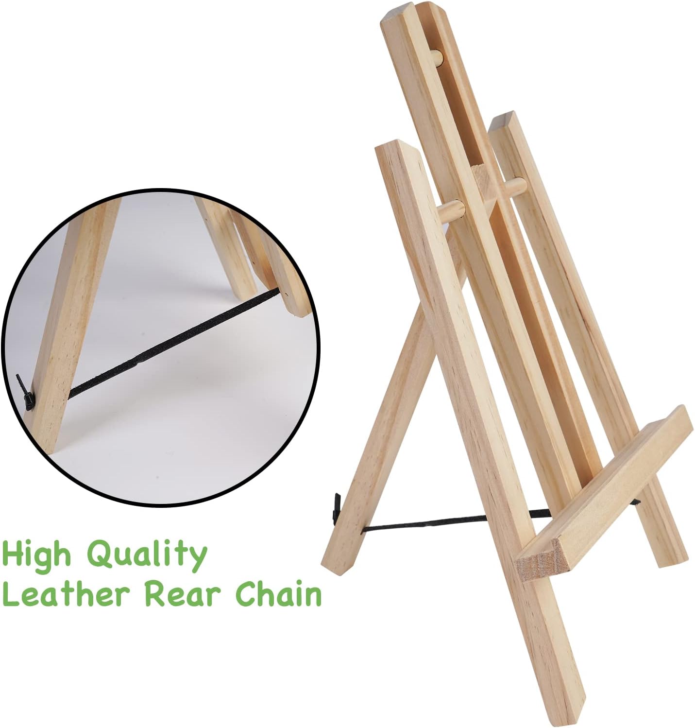 12Pack Wooden Tabletop Easel for Painting and Display, 11.8" Small Portable A-Frame Tripod Stand for 8x10 and 11x14 Canvas, Desk Easel for Photos, Students Kids Beginners