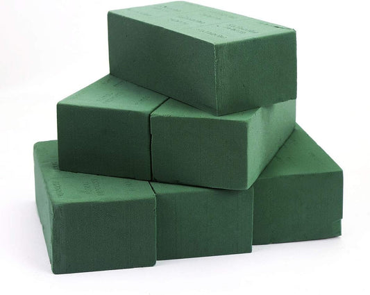 6 PCS Floral Foam Bricks, Florist Flower Foam Green Bricks Flower Arrangement Brick Supplies for Florist Craft